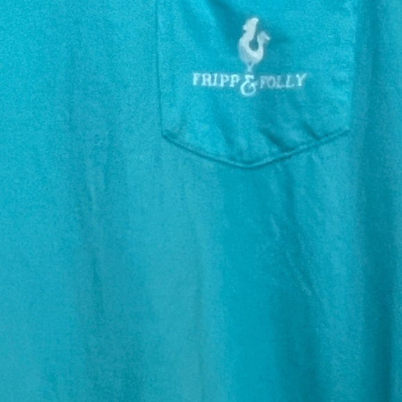 Fripp & Folly Men’s tee - Blue - Size XL - Boat on back - Picture 2 of 5